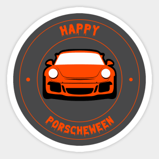 Happy Halloween Porsche 911 Porscheween Sticker